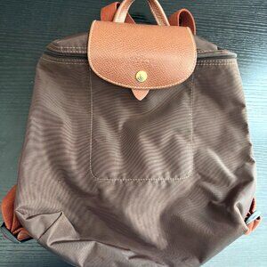 Authentic Longchamp Le Pliage Backpack - Brown